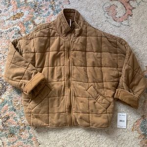 Free People Quilted Dolman Jacket